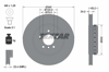 TEXTAR 92182525 - Fren Diski Arka - Bmw E60-61-63-64