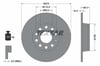 TEXTAR 92224903 - Fren Diski Arka - Vw Golf6-golf7-jetta-caddy-a3-leon