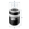 UFI 23.303.00 - Yag Filtresi - Fiat Ducato/boxer/master