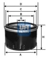 UFI 23.418.00 - Yag Filtresi - Renault Clio Ii-iii/kango/megan I-ii/logan/r9/r19/vivaro Movano