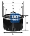 UFI 23.545.00 - Yag Filtresi - Kore Accent Adm Getz Matrix Santa Fe Trajet Tucson Carens Sportage