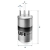 UFI 24.115.00 - Yakit Filtresi - Renault Logan/sandero