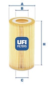 UFI 25.001.00 - Yag Filtresi - Bmw E39-e46-freelander 1
