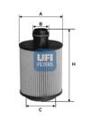 UFI 25.061.00 - Yag Filtresi - Fiat Doblo Iii-linea-punto-bravo-alfa 159 /giulietta/500 Astra J Corsa D Aveo
