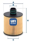 UFI 25.083.00 - Yag Filtresi - Fiat Egea/doblo/freemont/500/ducato/giulietta/vitara (ly) 1.6 Ddis 15- : Sx4 S-cross
