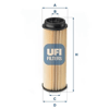 UFI 25.252.00 - Yag Filtresi - Bmw F20-f21-f22-f23-g20-g21-g28-f30-f31-f34-f35-f32-f33-f36-g30-g31-g32-g38-g11-g12-