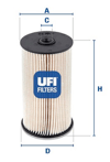 UFI 26.007.00 - Yakit Filtresi - Vw Caddy-passat-a3
