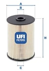 UFI 26.021.00 - Yakit Filtresi - Vw Golf5-golf6-jetta-passat-caddy-a3-leon