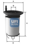 UFI 26.052.00 - Yakit Filtresi - Fiat Doblo Iv / Egea 500l Giulietta
