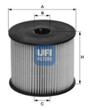 UFI 26.054.00 - Yakit Filtresi - Opel Corsa C Combo C Astra G Astra H Vectra B Vectra C Omega B Zafira A Zafira B Meriva A