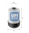 UFI 26.115.00 - Yakit Filtresi - Renault Clio Iv/captur/logan/sandero/mercedes-415