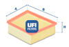 UFI 30.390.00 - Hava Filtresi - Ford Fiesta/b-max/courier