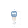 UFI 31.009.00 - Yakit Filtresi - Renault Universal Tip