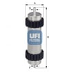 UFI 31.946.00 - Yakit Filtresi - Vw A4-a5-q5