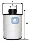 UFI 60.H2O.00 - Yakit Filtresi - Fiat Albea/doblo/punto/ducato-boxer-jumper-opel Astra -corsa