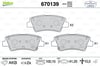 VALEO 670139 - Fren Balatasi Arka - Kore Accent Blue/i10/i40/elantra/ioniq/tucson/rio/soul/ceed/rio/auris/corolla 2013-20