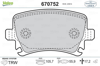 VALEO 670752 - Fren Balatasi Arka - Vw Passat-caddy-golf5-golf6-jetta-a3-leon