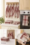 10 lu Lüks Bulaşık Kurulama Bezi ve Mutfak Peçetesi 50x70 Cm Daily Bordo