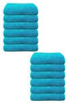 12li Paket Boya Tutmayan Mikrofiber El Yüz Spor Kuaför Havlusu 50X90 Cm