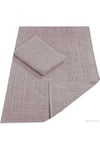 2 Li Banyo Ayak Havlusu %100 Pamuk 50X70 Cm Menesch Mürdüm