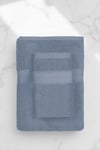 2 Parça Battal Lüks Premium Banyo Spa Havlu Takımı 90x170 Cm İndigo