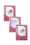 3’lü Özel Paket Premium Kadın İşlemeli Mendil Seti  %100 Pamuk 28x28 Cm