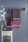 4 lü Kadın Erkek Banyo Havlusu Takımı Oscar Mürdüm Antasit