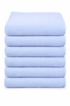6 lı Otel El Yüz Havlusu Pamuklu Beyaz 50x85 Cm Newcotton