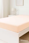 Çift Kişilik Düz Penye %100 Pamuklu Lastikli Çarşaf 160X200 Newsheet Somon