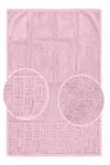 El Yüz Havlusu 50x90 Cm %100 Pamuk Kısmi Kadife Vento Pembe