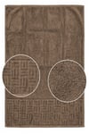 El Yüz Havlusu 50x90 Cm %100 Pamuk Kısmi Kadife Vento Vizon