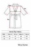 Kimono Yaka Unisex Pamuklu Tek Kişilik Bornoz  Yeşil