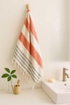 Mimoza Unisex Peştemal Plaj Havlusu 100x180 Cm %100 Pamuklu Soft Kırmızı-Siyah