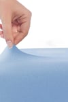 Tek Kişilik Düz Penye %100 Pamuklu Lastikli Çarşaf 100X200 Cm Newsheet Mavi