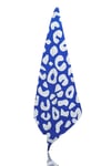 Wild Blue 90x150 cm Desenli Mavi-Beyaz %100 Pamuklu Banyo Havlusu