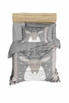 Yenidoğan Kız / Erkek Unisex Bebek Nevresim Takımı %100 Pamuklu Geyik