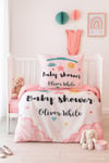 Yenidoğan Kız Bebek Nevresim Takımı %100 Pamuklu  Baby Shower White