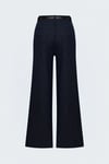 Kemerli Denim Görünümlü Pantolon