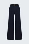 Kemerli Denim Görünümlü Pantolon