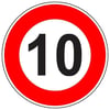 Azami Hız Sınırı 10 km Levhası TT-29TT-29a-30Azami Hız Sınırlaması 10 km Levhası TT-29