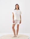 Beyaz Modal Karışımlı Oversize Bluz