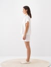 Beyaz Modal Karışımlı Oversize Bluz