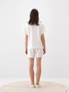 Beyaz Modal Karışımlı Oversize Bluz