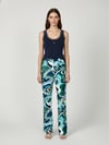 LUXURY EDIT Lacivert Pamuk Dokulu Regular Fit Atlet