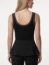 LUXURY EDIT Siyah Pamuk Dokulu Regular Fit Atlet