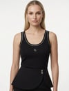 LUXURY EDIT Siyah Pamuk Dokulu Regular Fit Atlet