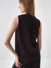 Siyah Doğal Akışlı Oversize Bluz