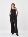 Siyah Doğal Akışlı Oversize Bluz
