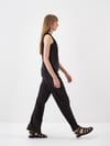 Siyah Doğal Akışlı Oversize Bluz