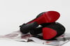 Extra Shoes İstanbul Kadın Siyah Kroko Cilt Platform Bant detaylı Stiletto
